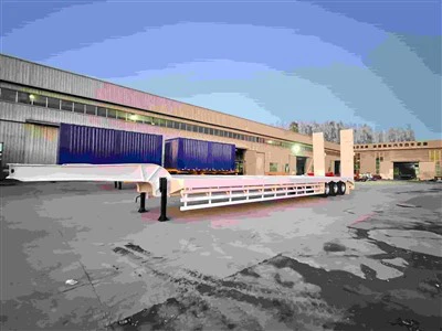 Niedriger flacher Sattelauflieger